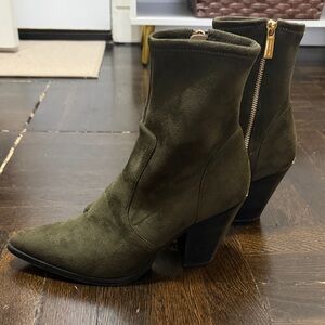 MICHAEL Michael Kors Western Suede Heeled Boots